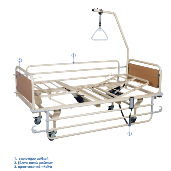 ΝΟΣΟΚΟΜΕΙΑΚΟ ΚΡΕΒΑΤΙ ΗΛΕΚΤΡΙΚΟ ΠΟΛΥΣΠΑΣΤΟ KN 303 econ