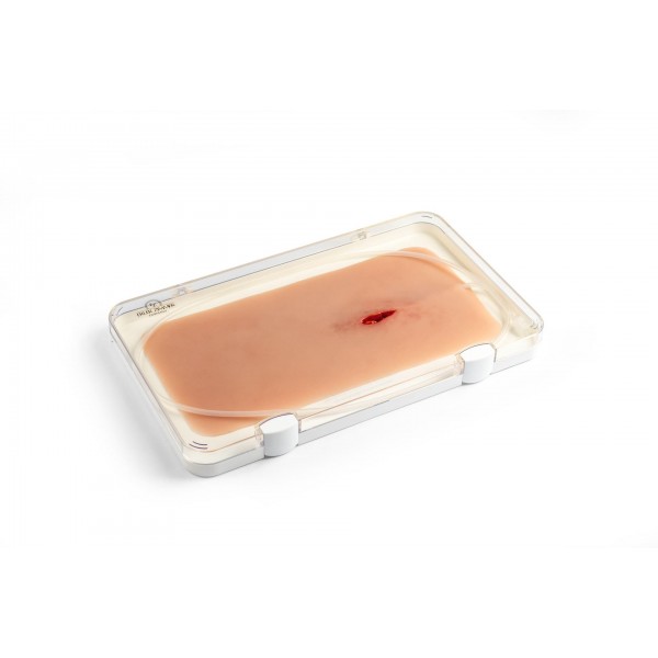 Wound Moulage "Stab Wound with Bleeding Function" – Προσομοίωση Τραύματος από Μαχαίρι με Λειτουργία Αιμορραγίας