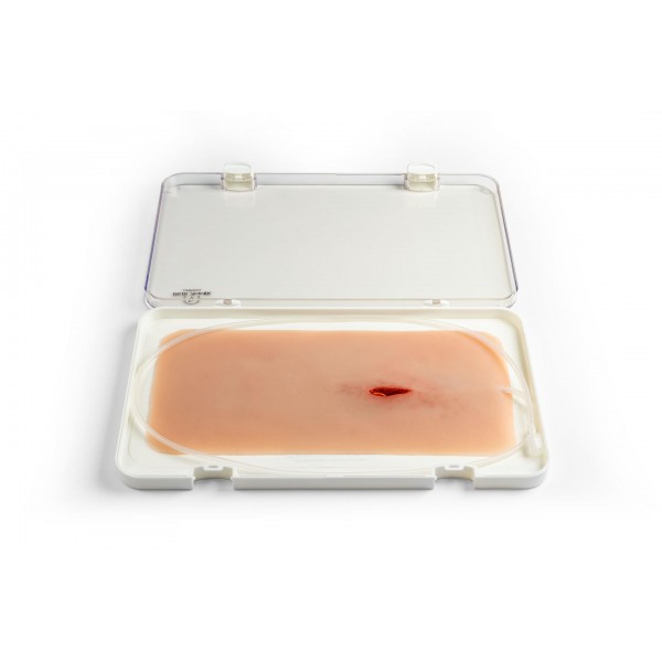 Wound Moulage "Stab Wound with Bleeding Function" – Προσομοίωση Τραύματος από Μαχαίρι με Λειτουργία Αιμορραγίας