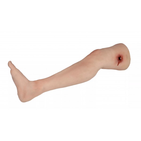 Leg with Gunshot Wound Task Trainer – Εκπαιδευτικό Μοντέλο Ποδιού με Τραύμα από Πυροβολισμό