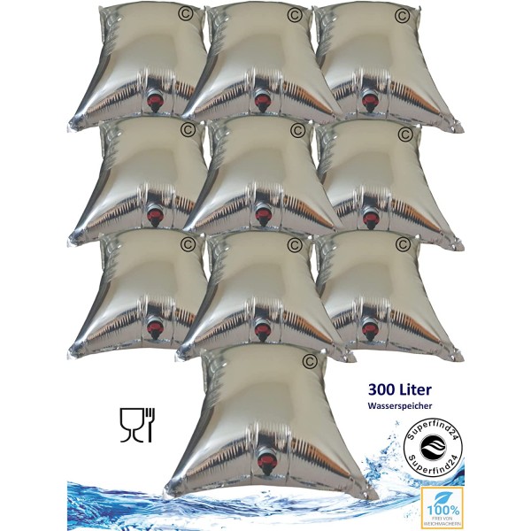 Ειδικά σακουλάκια αλουμινίου (MYLAR) διάστασης 10τμχ Χ 30 λίτρα της Γερμανικής Superfind24 (σετ 10 τεμαχίων)