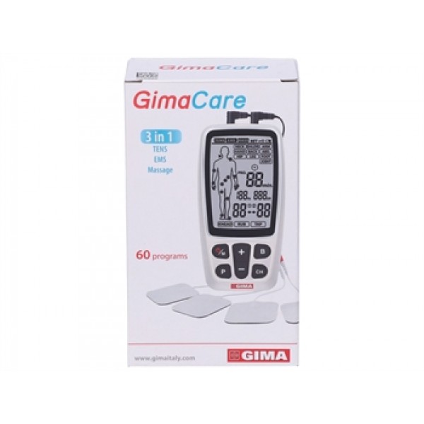  GIMA-CARE TENS/EMS - 2 channels - 60 programmes
