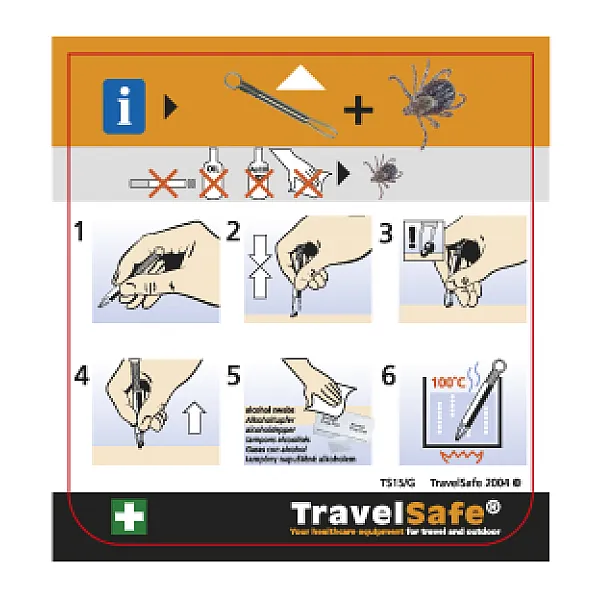 TRAVEL SAFE Τσιμπίδα Αφαίρεσης Τσιμπουριών TRAVEL SAFE Τσιμπίδα Αφαίρεσης Τσιμπουριών