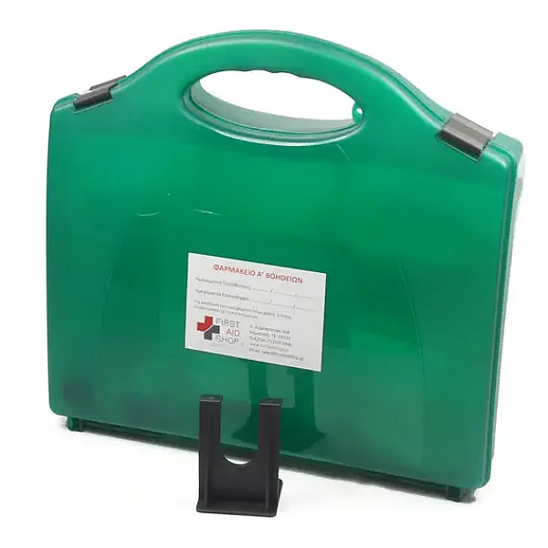 Φαρμακείο Α' Βοηθειών Εργασιακών Χώρων SMALL σε Πλαστικό Κουτί Επιτοίχιο (Σύμφωνο με την Υ.Α.:32205/Δ.10.96/2.10.2013)