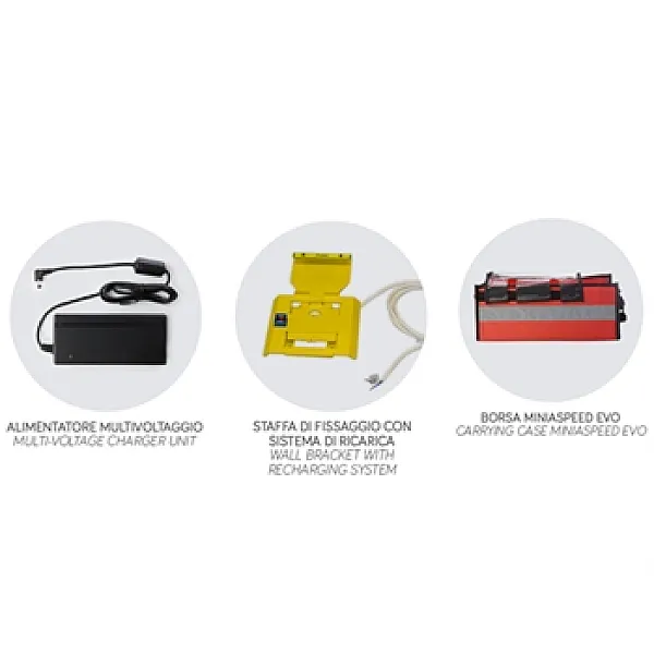 MINI ASPEED EVO – Φορητή Συσκευή Αναρρόφησης Μπαταρίας 1L με Βάση για Ασθενοφόρο